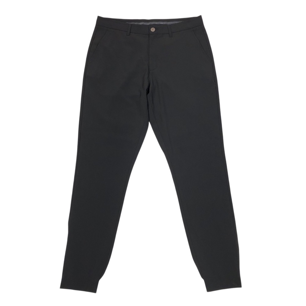 PRIMO Men's Jogger Style Golf Pants Size 34 Tall 30" Inseam Black Zip Ankle